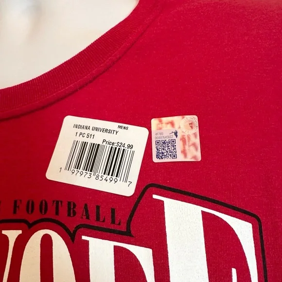 NWT 6 Pack Hanes Indiana T-Shirts Med, Lg, Xl - Picture 10 of 16